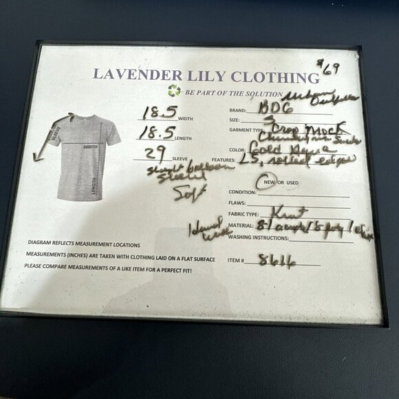 BDG Cropped Mock Neck Chunky Rib Sweater Women's S Gold Blue NWT - Picture 14 of 14